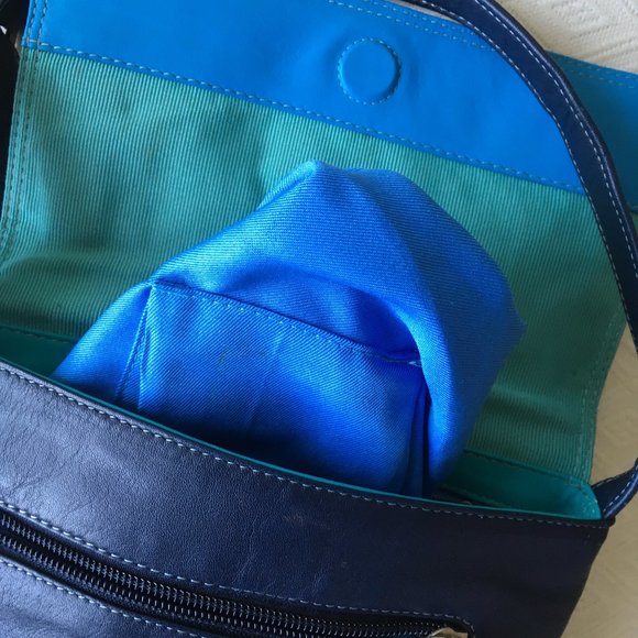 My Walit navy blue crossbody leather bag - Picture 5 of 7